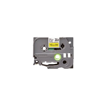 BROTHER TZES651 Taśma Brother 24mm BLACK ON YELLOW ADHESIVE TAPE BROTHER TZES651 Taśma Brother 24mm BLACK ON YELLOW ADHESIVE TAPE