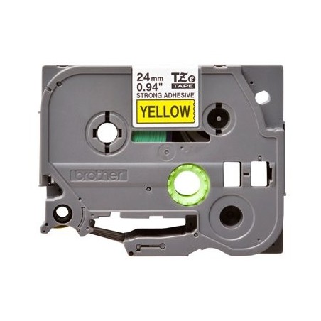 BROTHER TZES651 Taśma Brother 24mm BLACK ON YELLOW ADHESIVE TAPE BROTHER TZES651 Taśma Brother 24mm BLACK ON YELLOW ADHESIVE TAPE
