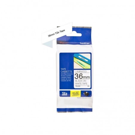 BROTHER TZE261 Brother TZE261 Banda laminata 36mm BLACK ON WHITE BROTHER TZE261 Brother TZE261 Banda laminata 36mm BLACK ON WHITE