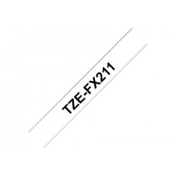 BROTHER TZEFX211 Taśma Brother 6mm BLACK ON WHITE FLEXIBLE ID BROTHER TZEFX211 Taśma Brother 6mm BLACK ON WHITE FLEXIBLE ID