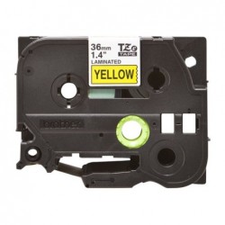 BROTHER TZE661 Taśma Brother 36mm BLACK ON YELLOW BROTHER TZE661 Taśma Brother 36mm BLACK ON YELLOW