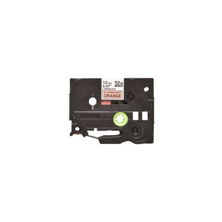 BROTHER TZEB31 Taśma Brother 12mm BLACK ON FLUO. ORANGE