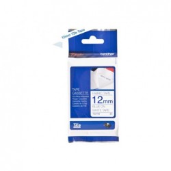 BROTHER TZEFA3 Tape Brother 12mm BLUE ON white fabric BROTHER TZEFA3 Tape Brother 12mm BLUE ON white fabric