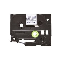 BROTHER TZEFA3 Tape Brother 12mm BLUE ON white fabric BROTHER TZEFA3 Tape Brother 12mm BLUE ON white fabric