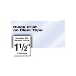 BROTHER TZE161 Taśma Brother 36mm BLACK ON CLEAR BROTHER TZE161 Taśma Brother 36mm BLACK ON CLEAR