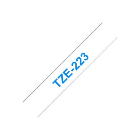 BROTHER TZE223 Taśma Brother 9mm BLUE ON WHITE BROTHER TZE223 Taśma Brother 9mm BLUE ON WHITE
