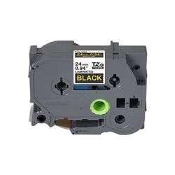 BROTHER TZE354 Taśma Brother 24mm Gold on Black