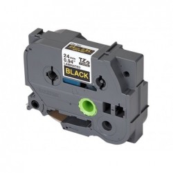 BROTHER TZE354 Taśma Brother 24mm Gold on Black