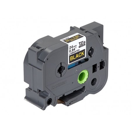 BROTHER TZE354 Taśma Brother 24mm Gold on Black