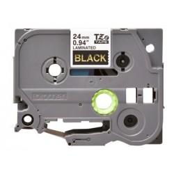 BROTHER TZE354 Taśma Brother 24mm Gold on Black