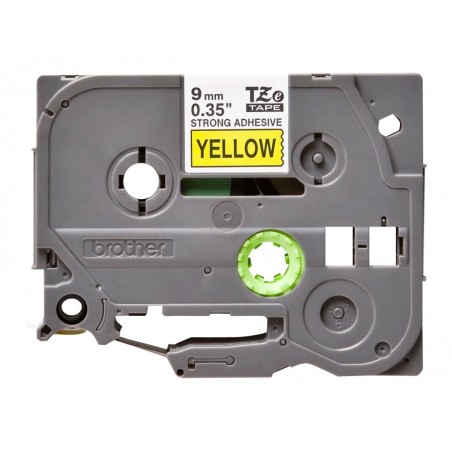 BROTHER TZeS621 Taśma Brother 9mm BLACK ON YELLOW ADHESIVE TAPE BROTHER TZeS621 Taśma Brother 9mm BLACK ON YELLOW ADHESIVE TAPE