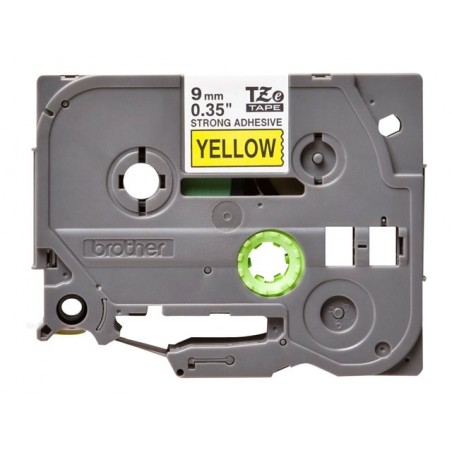 BROTHER TZeS621 Taśma Brother 9mm BLACK ON YELLOW ADHESIVE TAPE BROTHER TZeS621 Taśma Brother 9mm BLACK ON YELLOW ADHESIVE TAPE