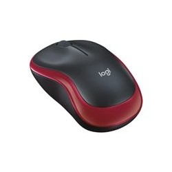 LOGITECH M185 Mouse optical wireless 2.4 GHz USB wireless receiver red
