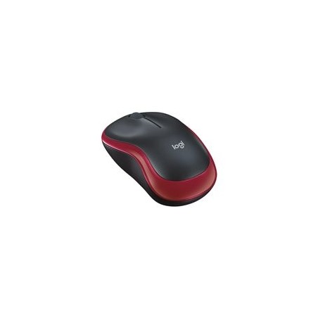 LOGITECH M185 Mouse optical wireless 2.4 GHz USB wireless receiver red
