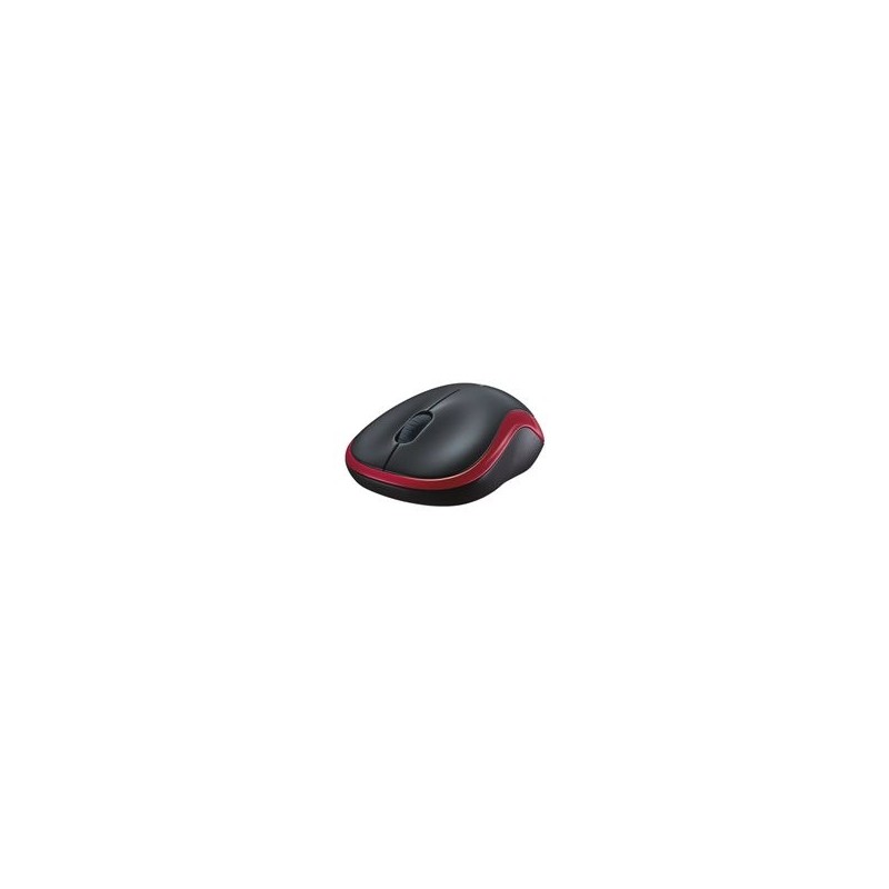 LOGITECH M185 Mouse optical wireless 2.4 GHz USB wireless receiver red