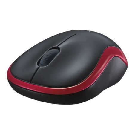 LOGITECH M185 Mouse optical wireless 2.4 GHz USB wireless receiver red