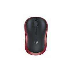 LOGITECH M185 Mouse optical wireless 2.4 GHz USB wireless receiver red