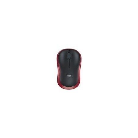 LOGITECH M185 Mouse optical wireless 2.4 GHz USB wireless receiver red