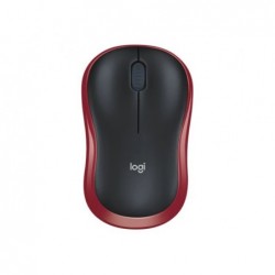 LOGITECH M185 Mouse optical wireless 2.4 GHz USB wireless receiver red