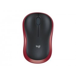 LOGITECH M185 Mouse optical wireless 2.4 GHz USB wireless receiver red