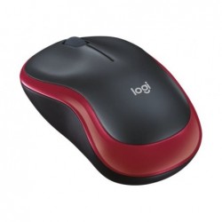 LOGITECH M185 Mouse optical wireless 2.4 GHz USB wireless receiver red