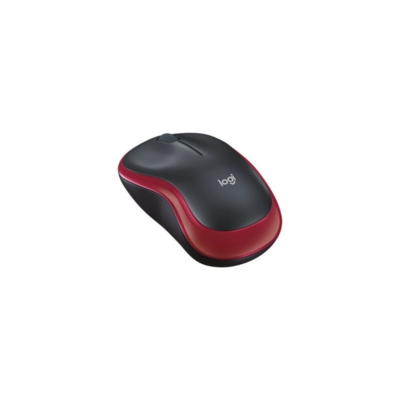 LOGITECH M185 Mouse optical wireless 2.4 GHz USB wireless receiver red