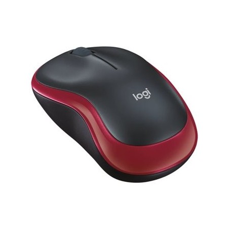 LOGITECH M185 Mouse optical wireless 2.4 GHz USB wireless receiver red