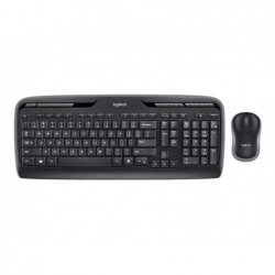 LOGITECH Wireless Combo MK330 Keyboard and mouse set wireless 2.4 GHz International black (US)