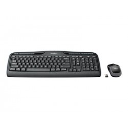 LOGITECH Wireless Combo MK330 Keyboard and mouse set wireless 2.4 GHz International black (US)