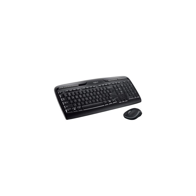 LOGITECH Wireless Combo MK330 Keyboard and mouse set wireless 2.4 GHz International black (US)