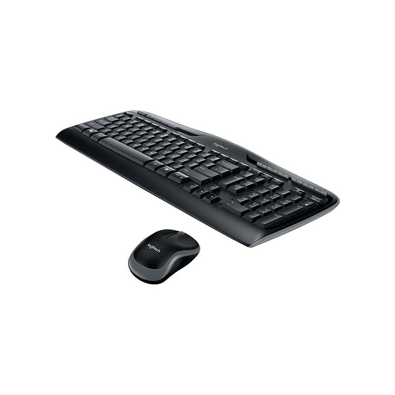 LOGITECH Wireless Combo MK330 Keyboard and mouse set wireless 2.4 GHz International black (US)