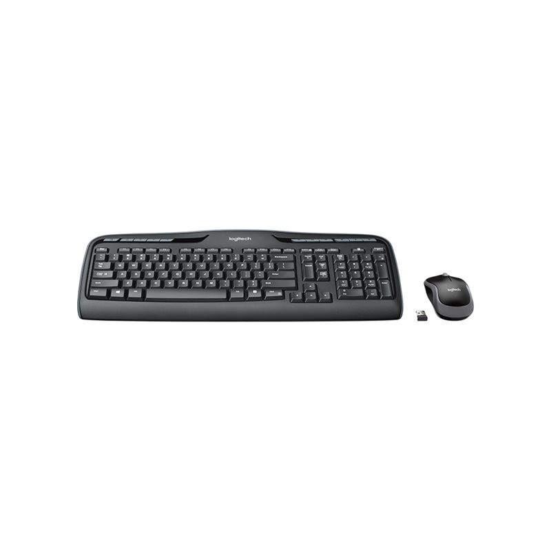LOGITECH Wireless Combo MK330 Keyboard and mouse set wireless 2.4 GHz International black (US)