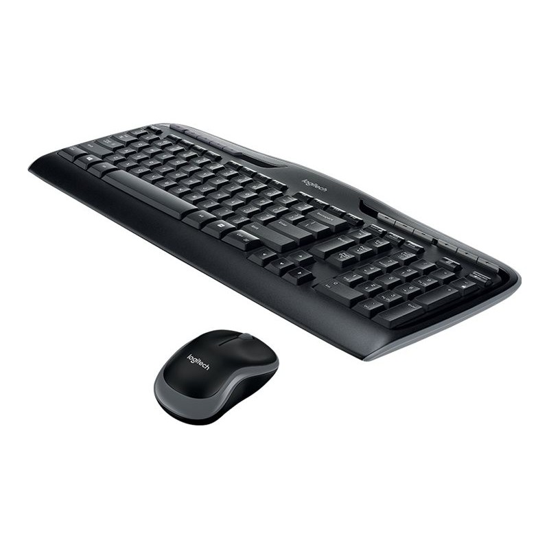 LOGITECH Wireless Combo MK330 Keyboard and mouse set wireless 2.4 GHz International black (US)