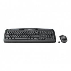 LOGITECH Wireless Combo MK330 Keyboard and mouse set wireless 2.4 GHz International black (US)