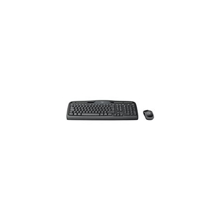 LOGITECH Wireless Combo MK330 Keyboard and mouse set wireless 2.4 GHz International black (US)