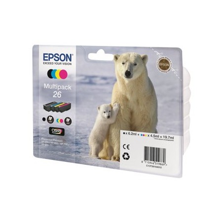 EPSON C13T26164010 Zestaw Epson T2616 CMYK Claria XP-600/700/800
