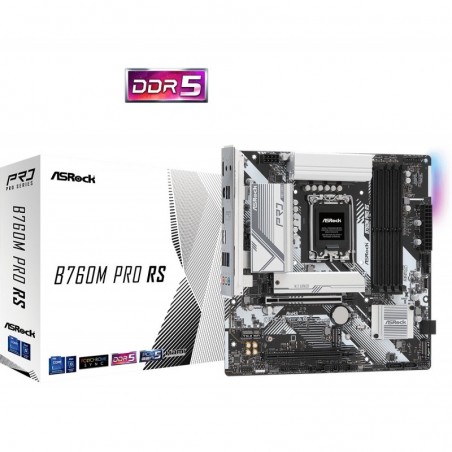 Płyta główna B760M Pro RS s1700 4DDR5 DP/HDMI mATX Płyta główna B760M Pro RS s1700 4DDR5 DP/HDMI mATX