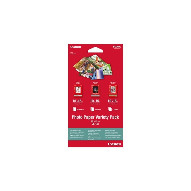 CANON Photo Paper Variety Pack 10x15cm VP-101
