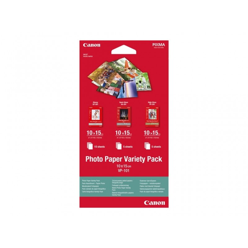 CANON Photo Paper Variety Pack 10x15cm VP-101