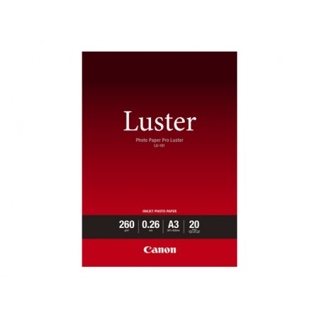 CANON LU-101 Photo Paper Pro Luster A3 20 sheets 260gsm 0.26mm