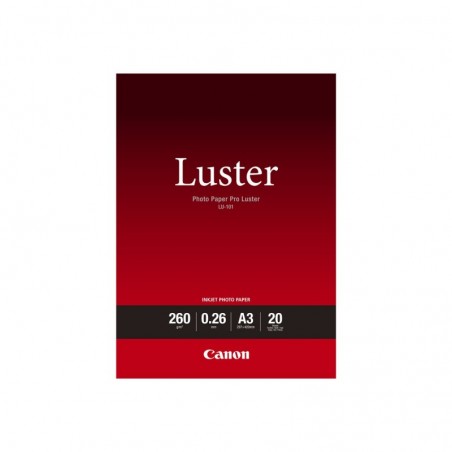 CANON LU-101 Photo Paper Pro Luster A3 20 sheets 260gsm 0.26mm