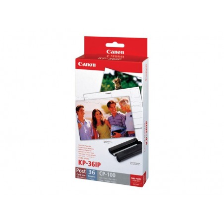 CANON KP-36IP Photo Paper 100x148mm 36sheet + color ink for Selphy CP Postcard Size
