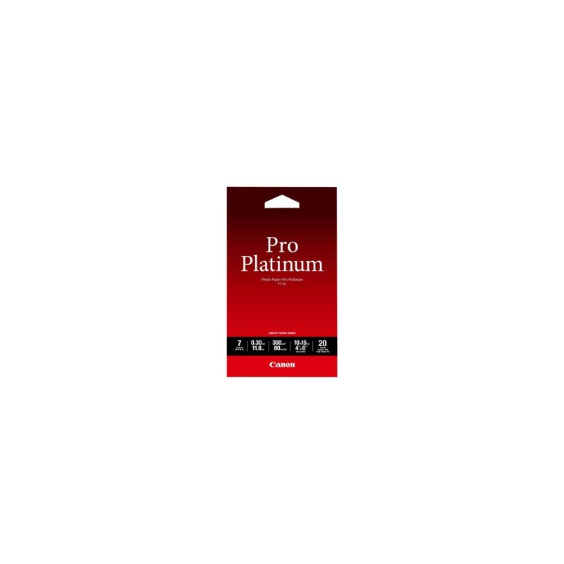 CANON 2768B013 Papier Canon PT101 Pro Platinum Photo 300g 10x15cm 20ark