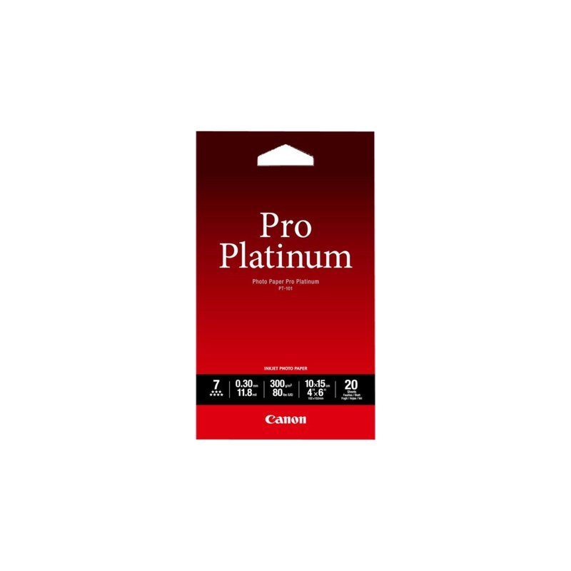 CANON 2768B013 Papier Canon PT101 Pro Platinum Photo 300g 10x15cm 20ark