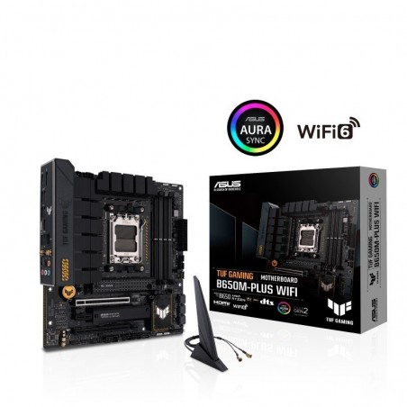Płyta główna TUF GAMING B650M-PLUS WIFI AM5 4DDR5 HDMI mATX Płyta główna TUF GAMING B650M-PLUS WIFI AM5 4DDR5 HDMI mATX
