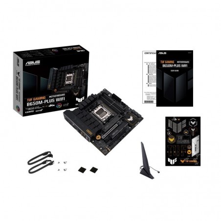 Płyta główna TUF GAMING B650M-PLUS WIFI AM5 4DDR5 HDMI mATX Płyta główna TUF GAMING B650M-PLUS WIFI AM5 4DDR5 HDMI mATX