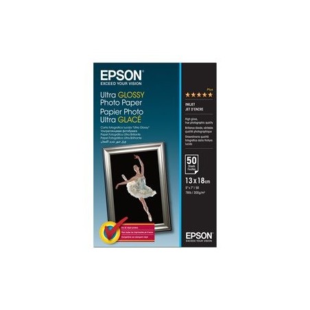 EPSON C13S041944 Papier Epson Ultra Glossy photo 300g 13x18 50ark