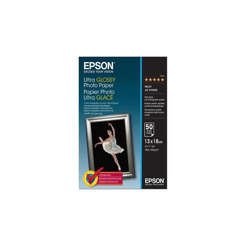 EPSON C13S041944 Papier Epson Ultra Glossy photo 300g 13x18 50ark