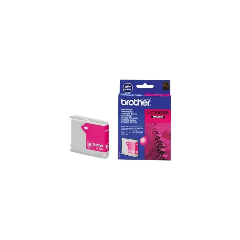 BROTHER LC1000M Tusz Brother LC1000M magenta 400str DCP330C / DCP540CN / MFC5460CN
