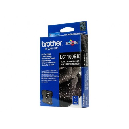 BROTHER LC1100BK Tusz Brother LC1100BK black 450str DCP395CN / DCP585CW / DCP6690CW